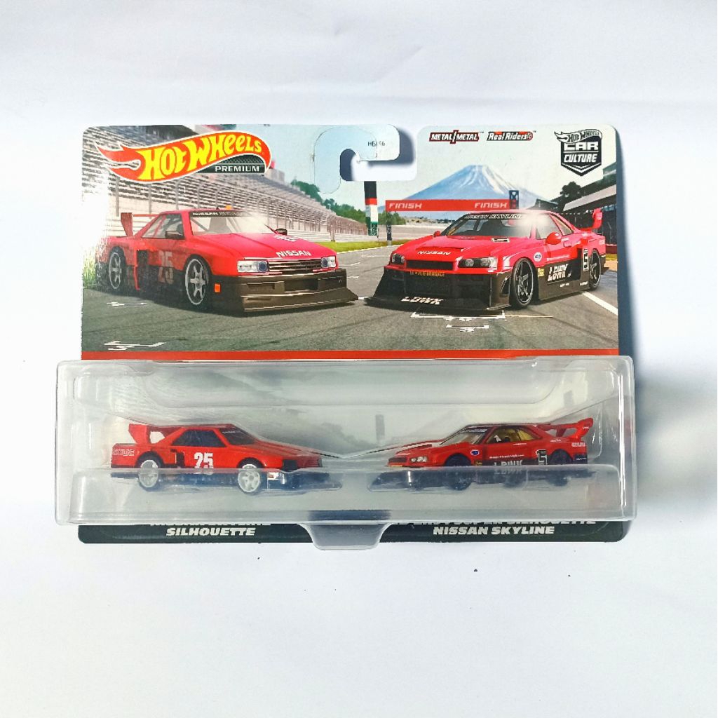 Hot Wheels Premium Twopack Nissan Skyline Silhouette & LB-ER34 Super Silhouette Nissan Skyline