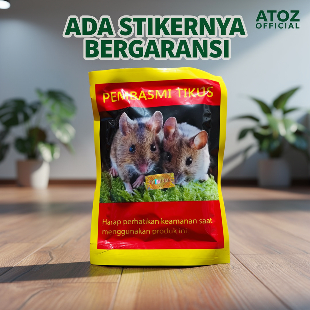 BERHOLOGRAM PEMBASMI TIKUS RACUN TIKUS MASAL/ PEMBASMI TIKUS BERSTIKER
