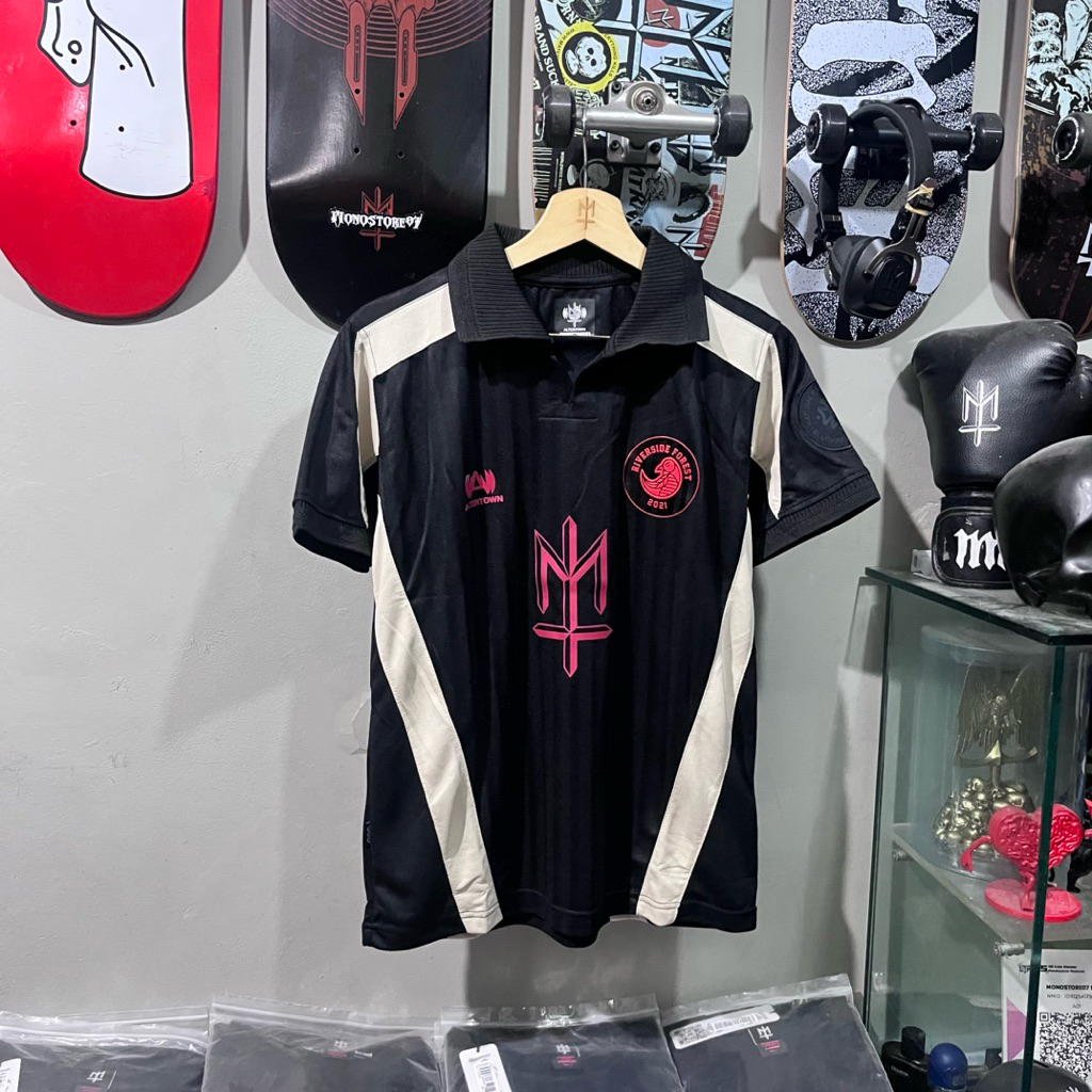 jersey MATERNAL x RIVERSIDE FOREST FC away -  black , cream