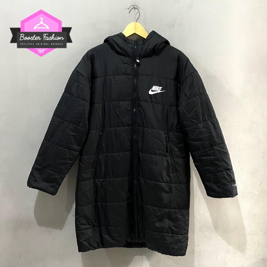 DOWN JACKET NIKE BLACK ORIGINAL BULU ANGSA SIZE M-L