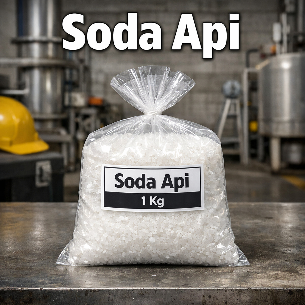 Soda Api 1 Kg Caustic Soda NaOH Pembersih Saluran Air & Industri