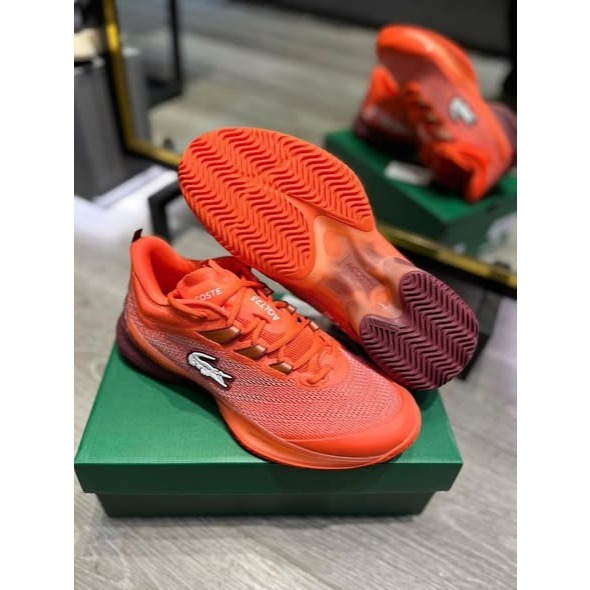 Sepatu Tenis Lacoste AG-LT23 Orange Burgundy Lacoste AGLT23 Orange Burgundy Lacoste Ultra Orange Bur