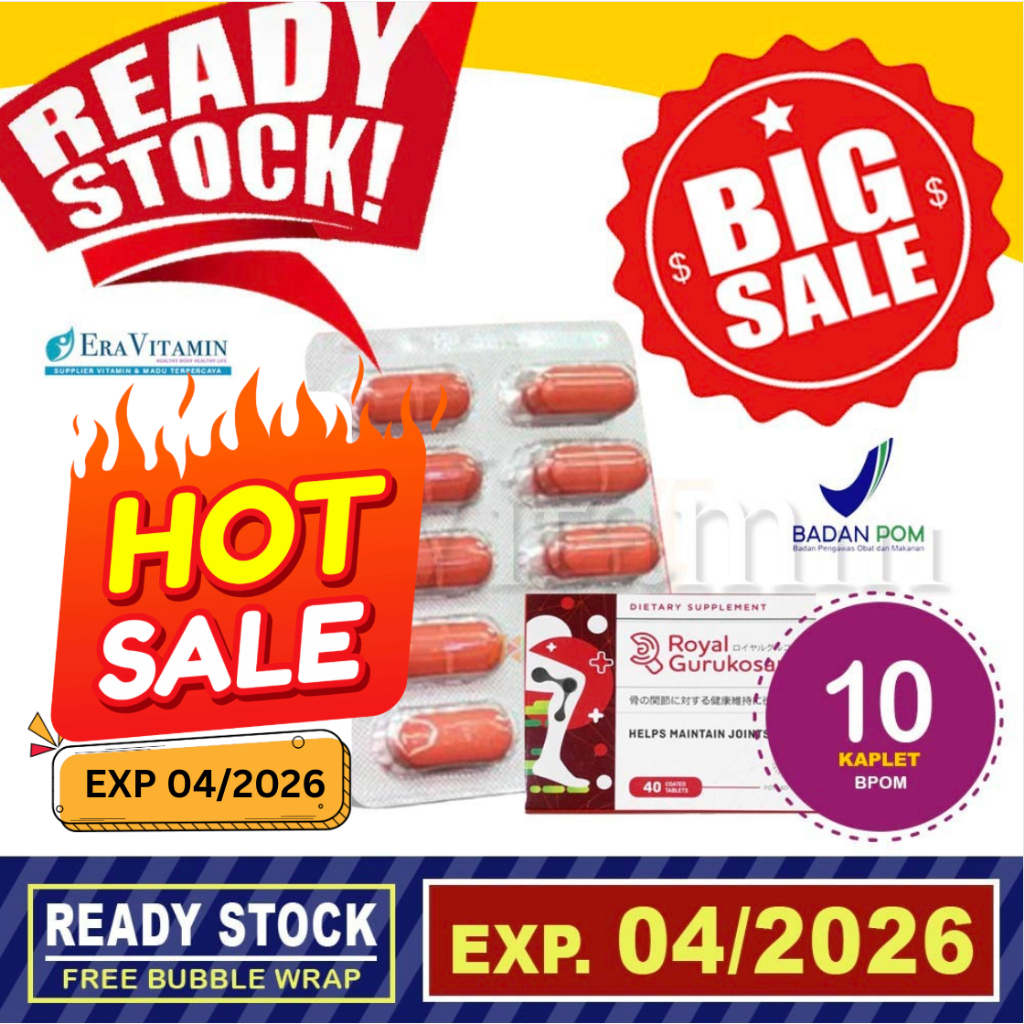 (PER STIP) Royal Gurukosamin 1200 mg 1200mg Glukosamin obat persendian
