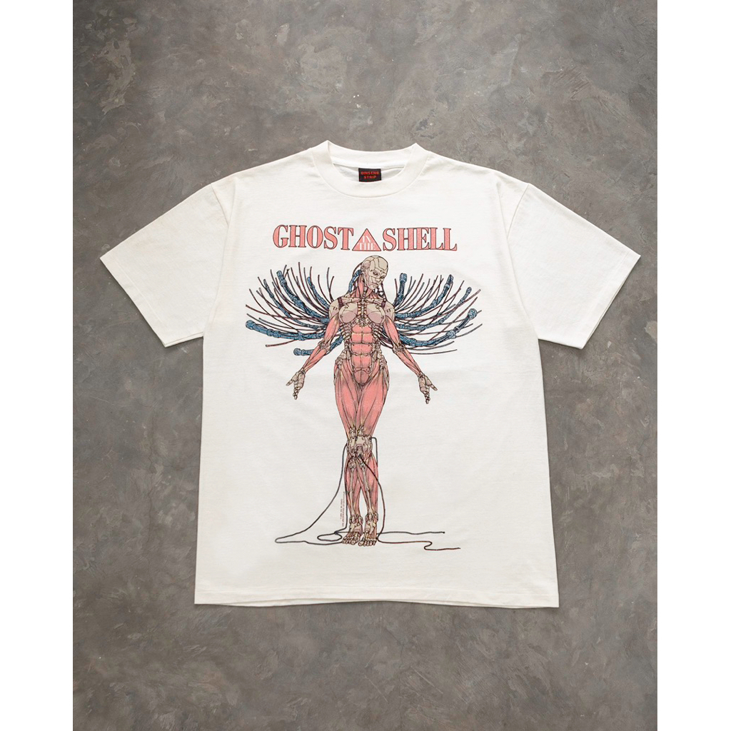 T-Shirt / Tees Bootleg GINSENG STRIP Ghost In The Shell White Colour (NEW) | Ghost In The Shell Anim