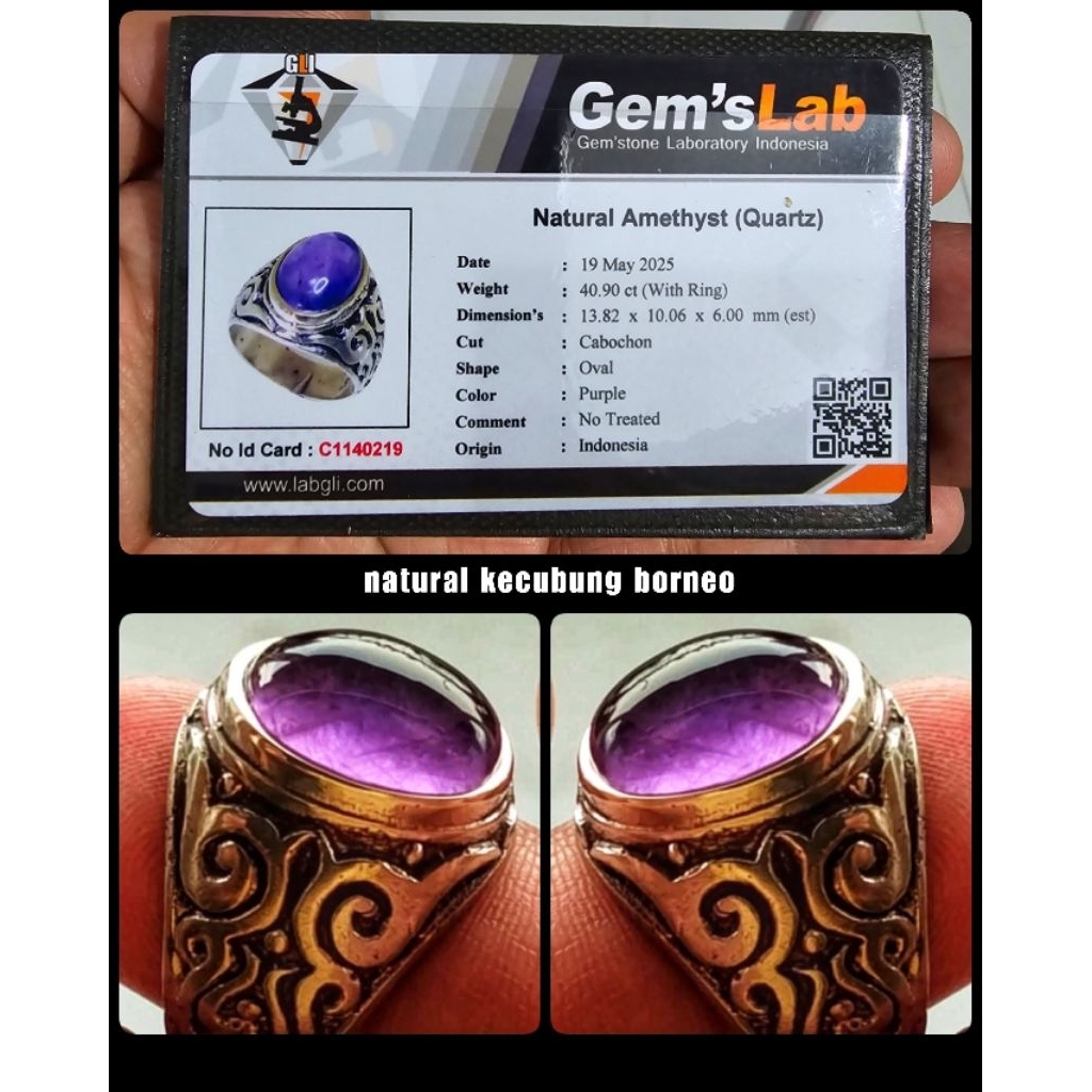 original batu kecubung kristal kalimantan HQ