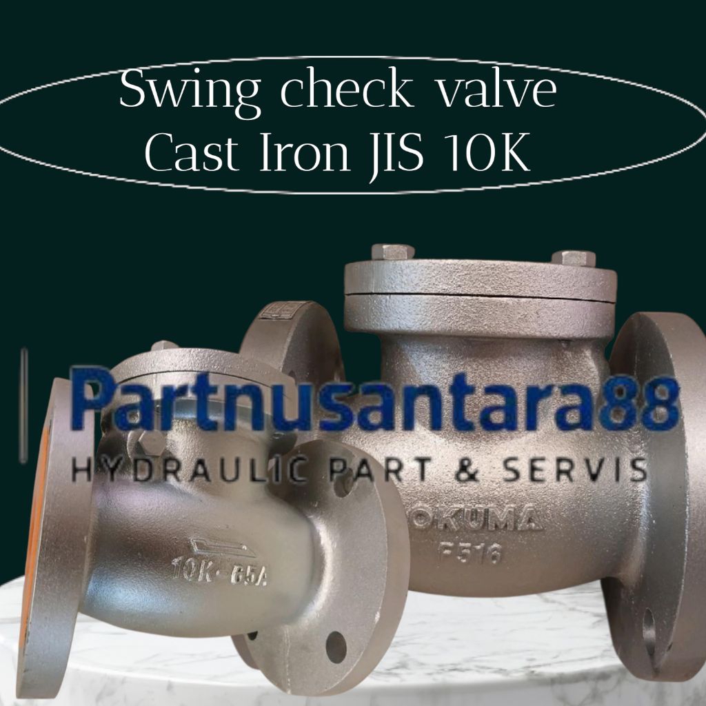 Swing check valve 6" inch DN150 / Klep tabok Flange JIS 10K Cast iron