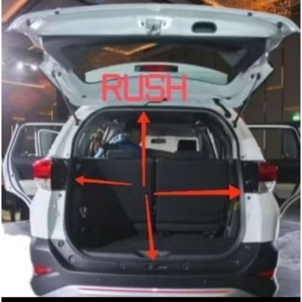 karet bagasi karet peredam pintu bagasi toyota rush terios 2006-2015