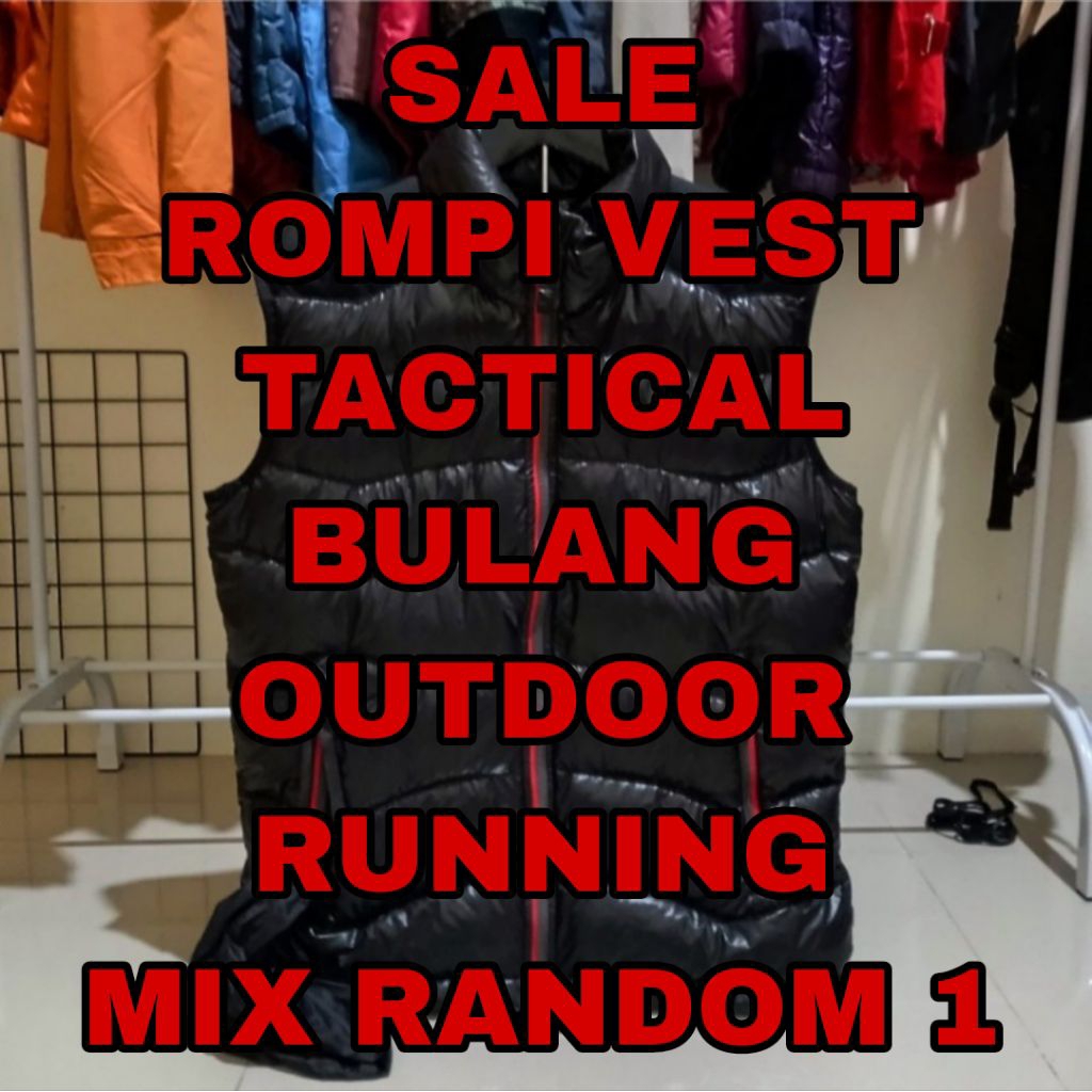 ROMPI VEST TACTICAL BULANG PUFFER OUTDOOR SECOND MIX RANDOM 1