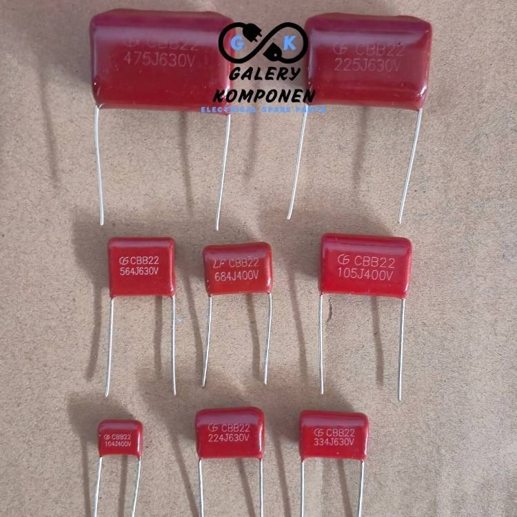 CAPASITOR KAPSITOR MILAR ANEKA UKURAN CBB21 CBB22 400V 630V 475J 684J 564J 225J 224J 334J 104J 105J 