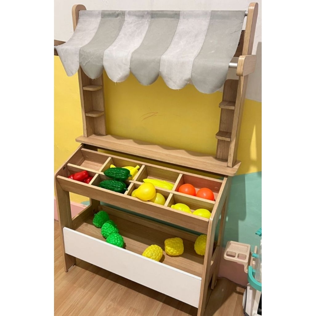 preloved mainan rak buah anak