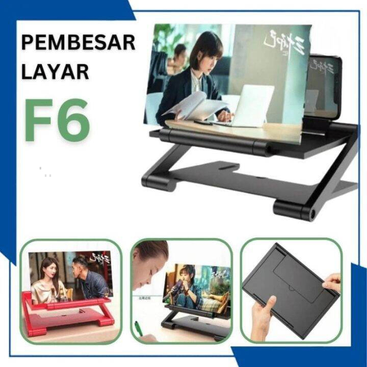 Kaca Pembesar Layar Enlarge Screen Pembesar Layar Hp 3D F6 100% ORIGINAL