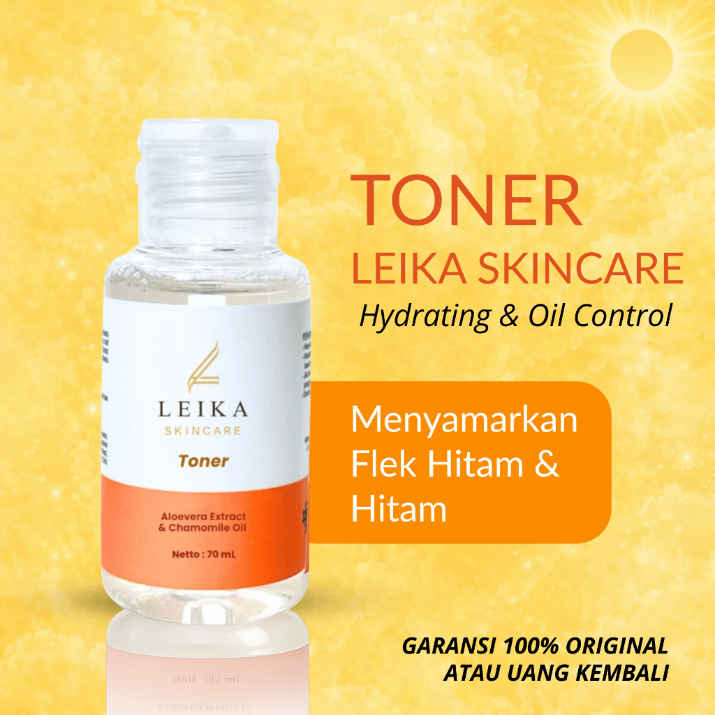 TONER Hydrating Leika Skincare Atasi Flek Hitam Menghilangkan Flek Hitam di Wajah Melembabkan Wajah