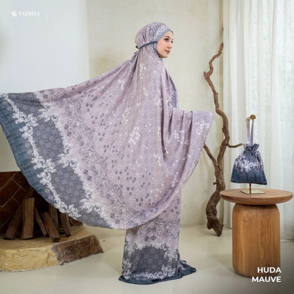 MUKENA TAZBIYA HUDA SERIES | MUKENA RAYON DEWASA 2IN SET SAJADAH | MUKENA SAJADAH