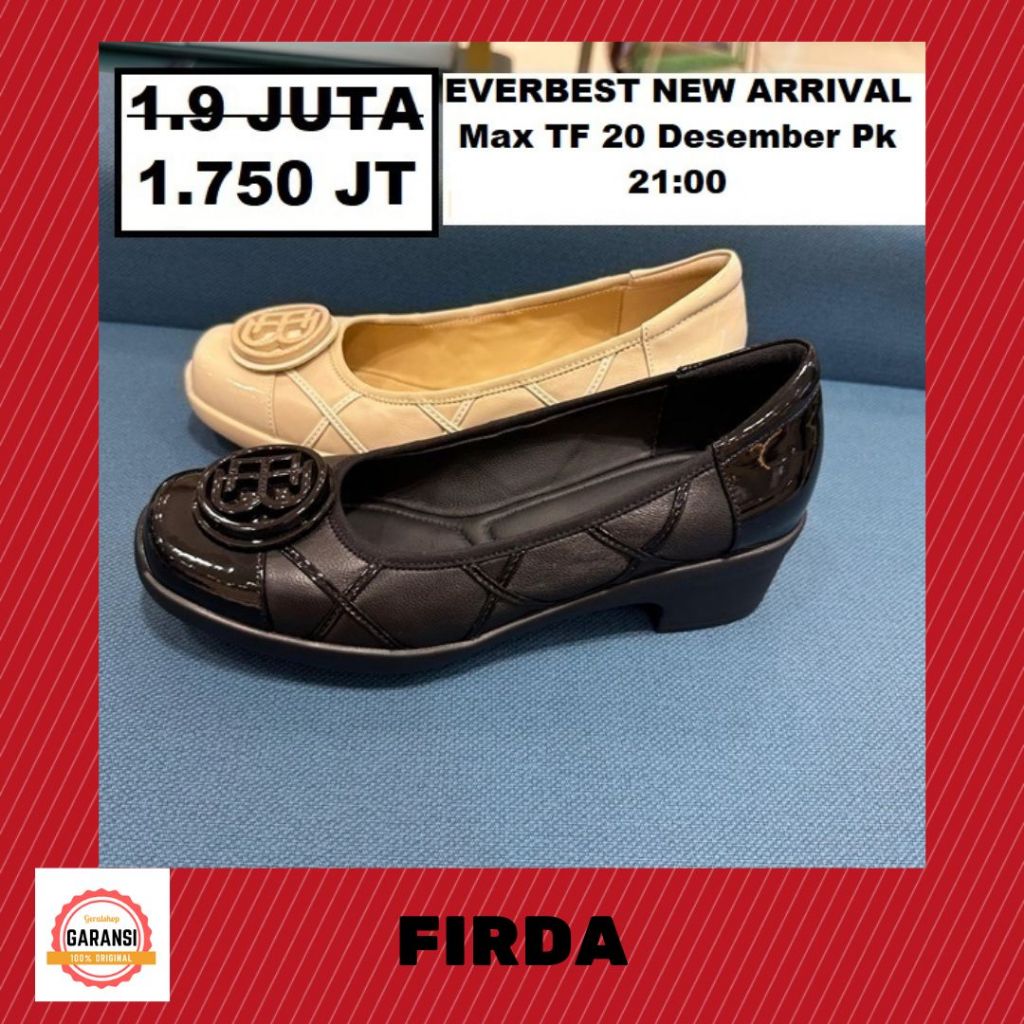 Sepatu heels wanita Everbest FIRDA original SALE