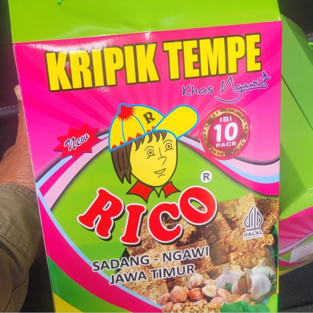 Kripik Tempe Rico Ngawi isi 10 pcs