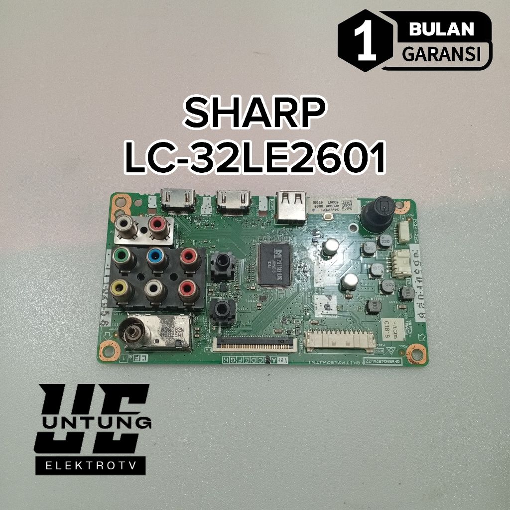 MAINBOARD TV SHARP LC-32LE2601 MOTHERBOARD-MB-MOBO-MODUL MESIN TV SHARP LC-32LE2601