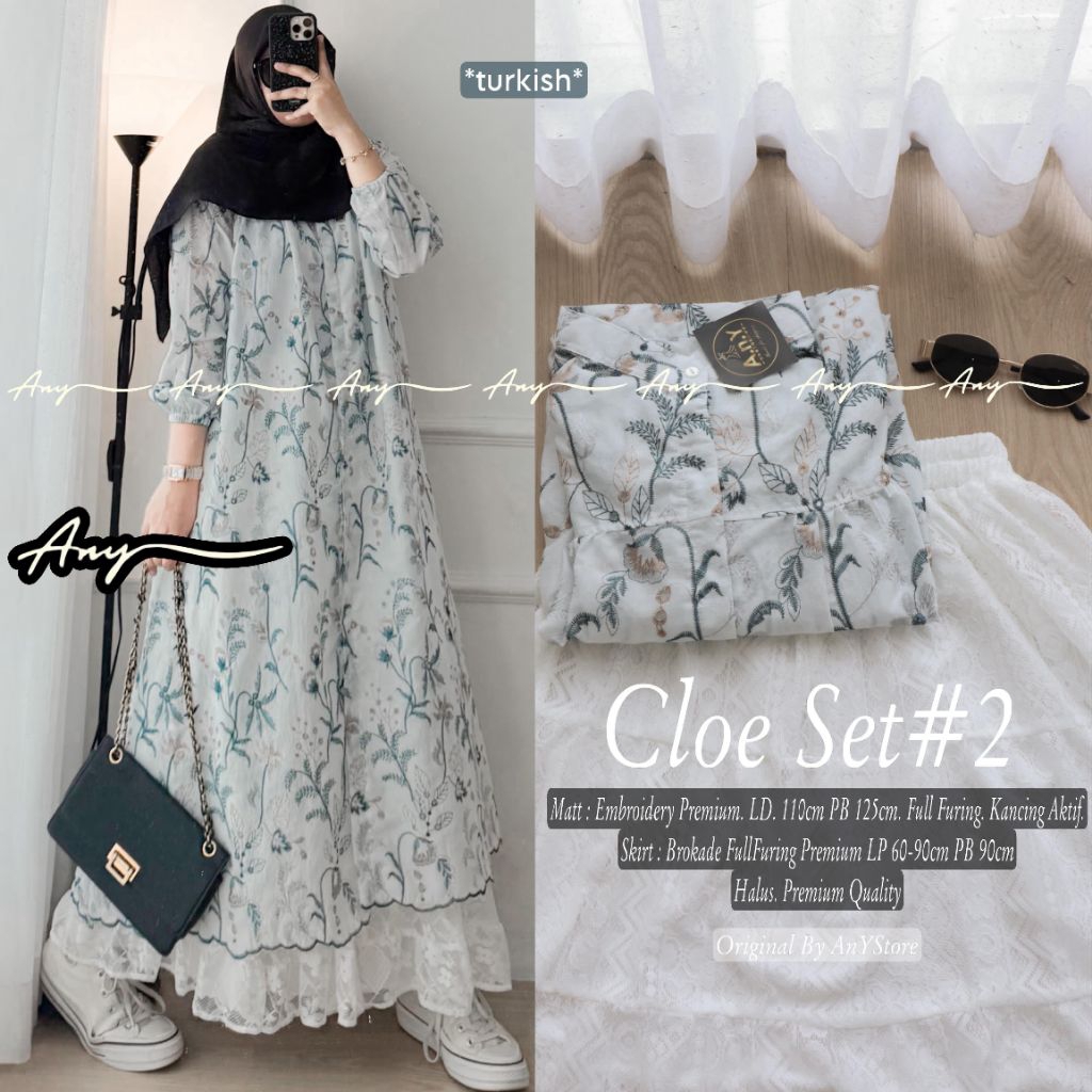 (( RESTOK )) GAMIS CORLA  SET  //PASTO// RIBBEA  SET // CLOE SET #2   ORIGINAL CANTIK BY ANTY'S