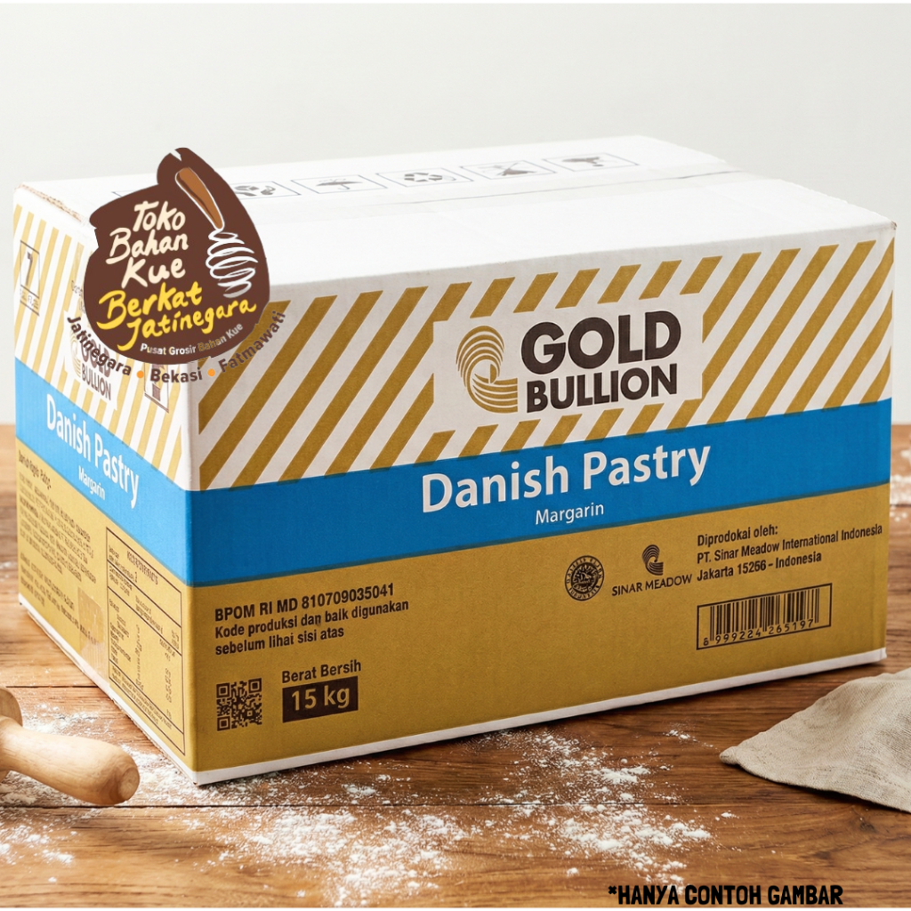 DANISH PASTRY MARGARINE GOLD BULLION /UNTUK LAMINASI CROISSANT CROFFLE (15KG)