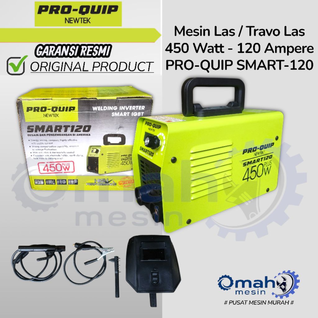 Mesin Las Listrik 450 Watt 120A Merk PRO-QUIP ORIGINAL SMART120 / Mesin Travo Las 450 Watt / Welding