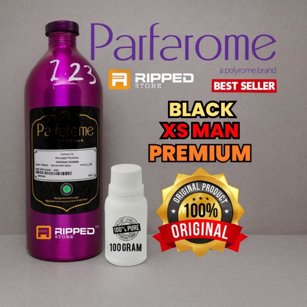 100ml Bibit Parfum Murni Black Xs Man Premium original Parfarome