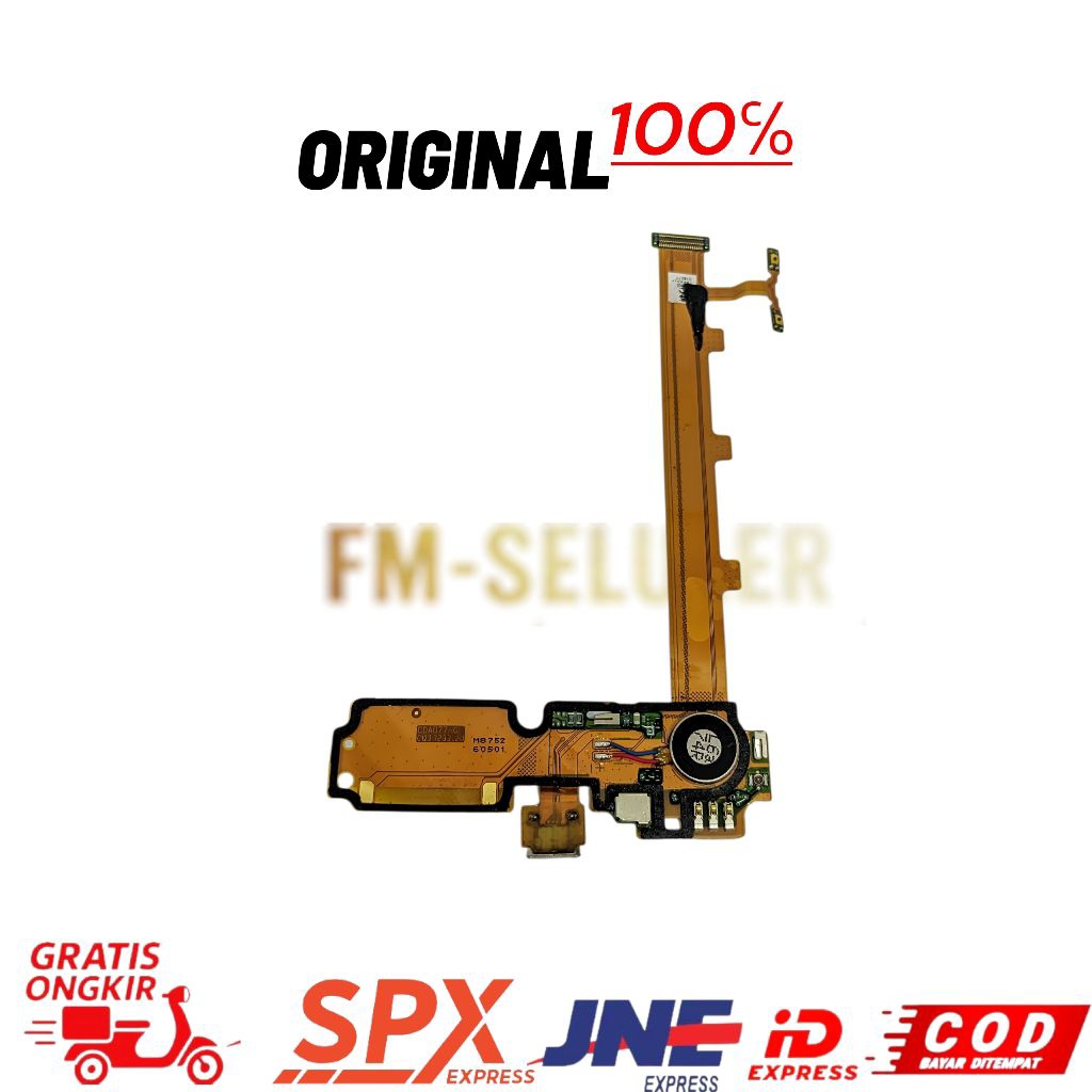 FLEX CHARGER OPPO A37 OPPO A37F + VOLUME+MIC PULSET IC ORI