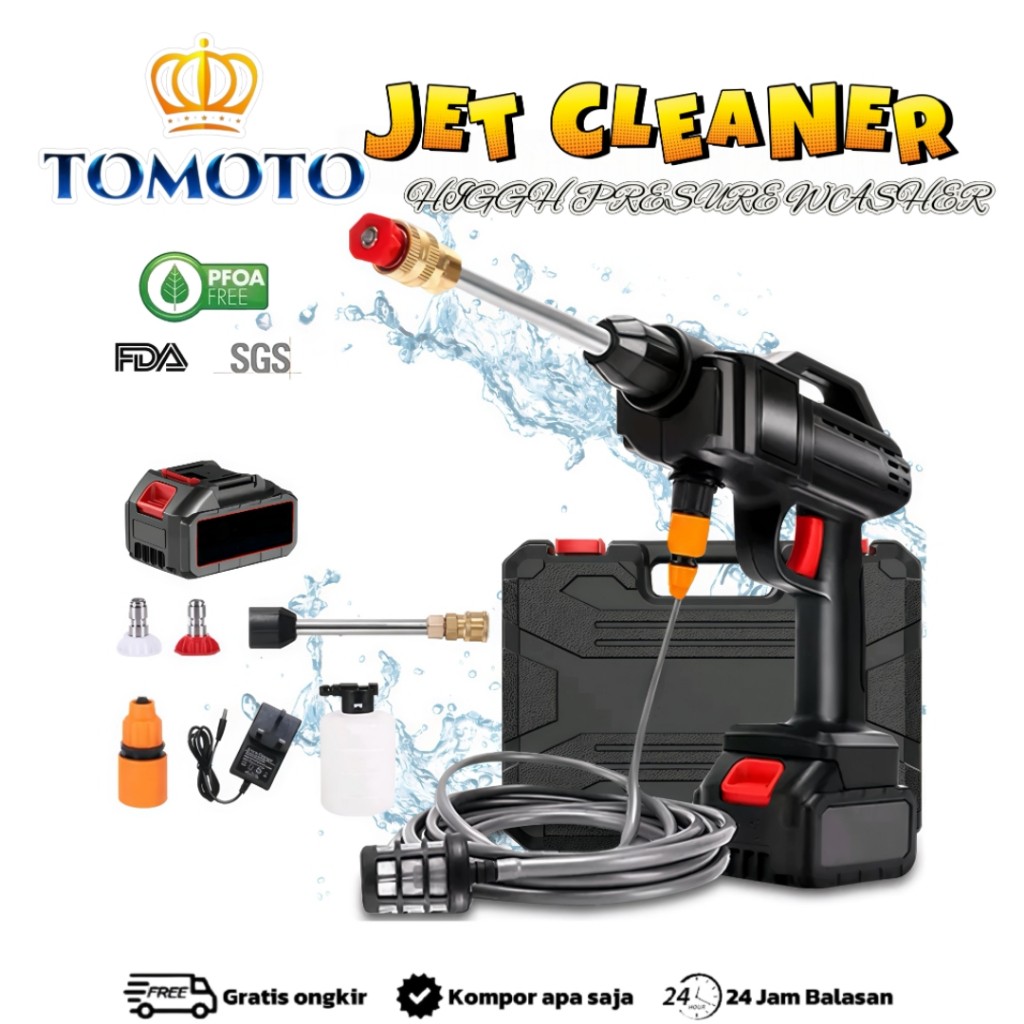 TOMOTO[C-613]Mesin Cuci Mobil Motor Washer Motor Washer Spray Motor Washer Motor Jet Cleaner