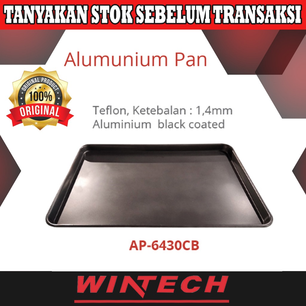 Getra AP-6430CB Aluminium Black Coated Pan - Bakery Pan Nampan Kue Roti uk. 60 x 40cm - Loyang Kue R