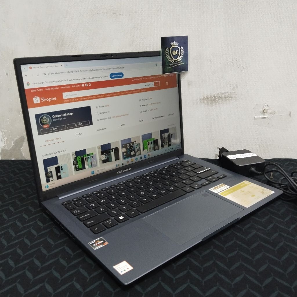 LAPTOP ASUS VIVOBOOK M1403QA AMD RYZEN 7 5800HS 16GB SSD 512GB 14INCH SECOND BERGARANSI
