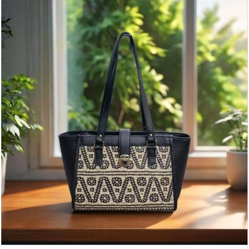 Tas Rotan Anyaman Kalimantan