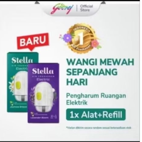 Stella pengharum ruangan elektrik (isi + alat)hijau
