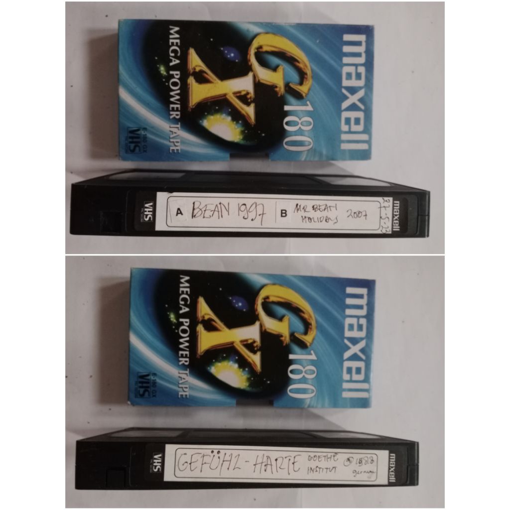 Kaset Video VHS Rekaman Film Mr Bean dan Film Jerman