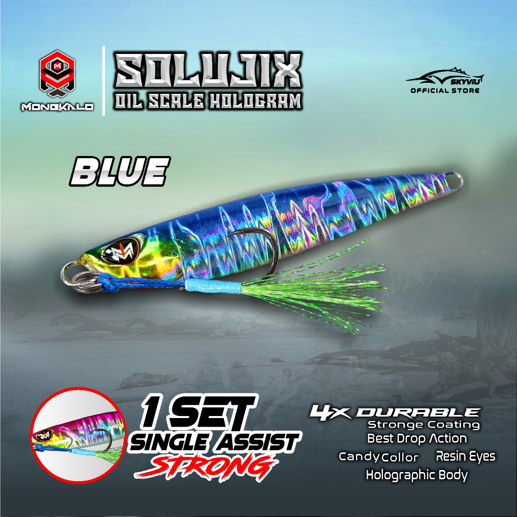 Mongkalo Solujix Minyak noGID noMotif Candy 20 Biru