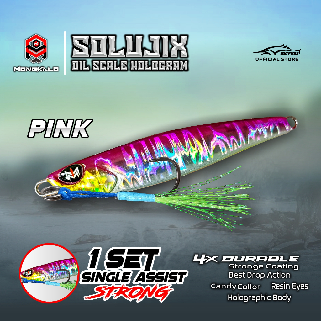 Mongkalo Solujix Minyak noGID noMotif Candy 20 Pink