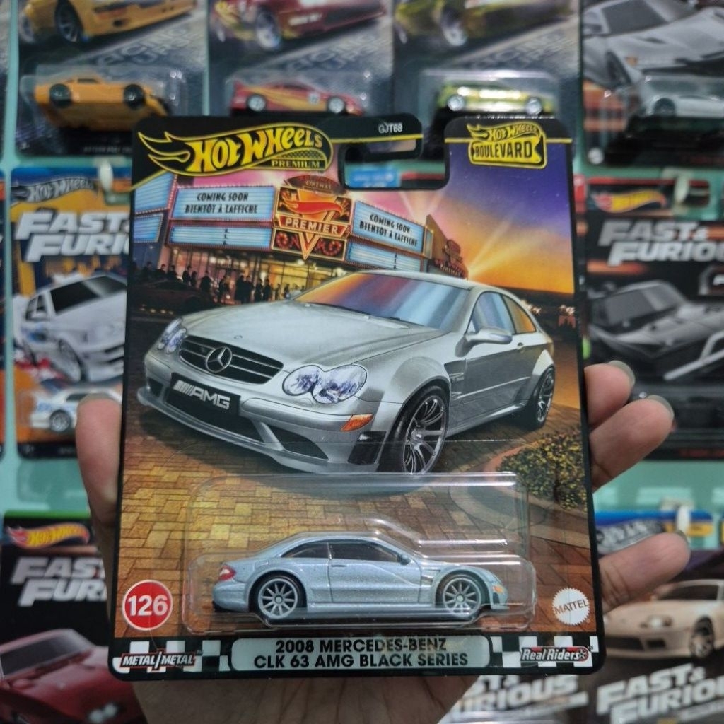 HOT WHEELS PREMIUM BOULEVARD MERCEDES-BENZ CLK 63 AMG BLACK SERIES