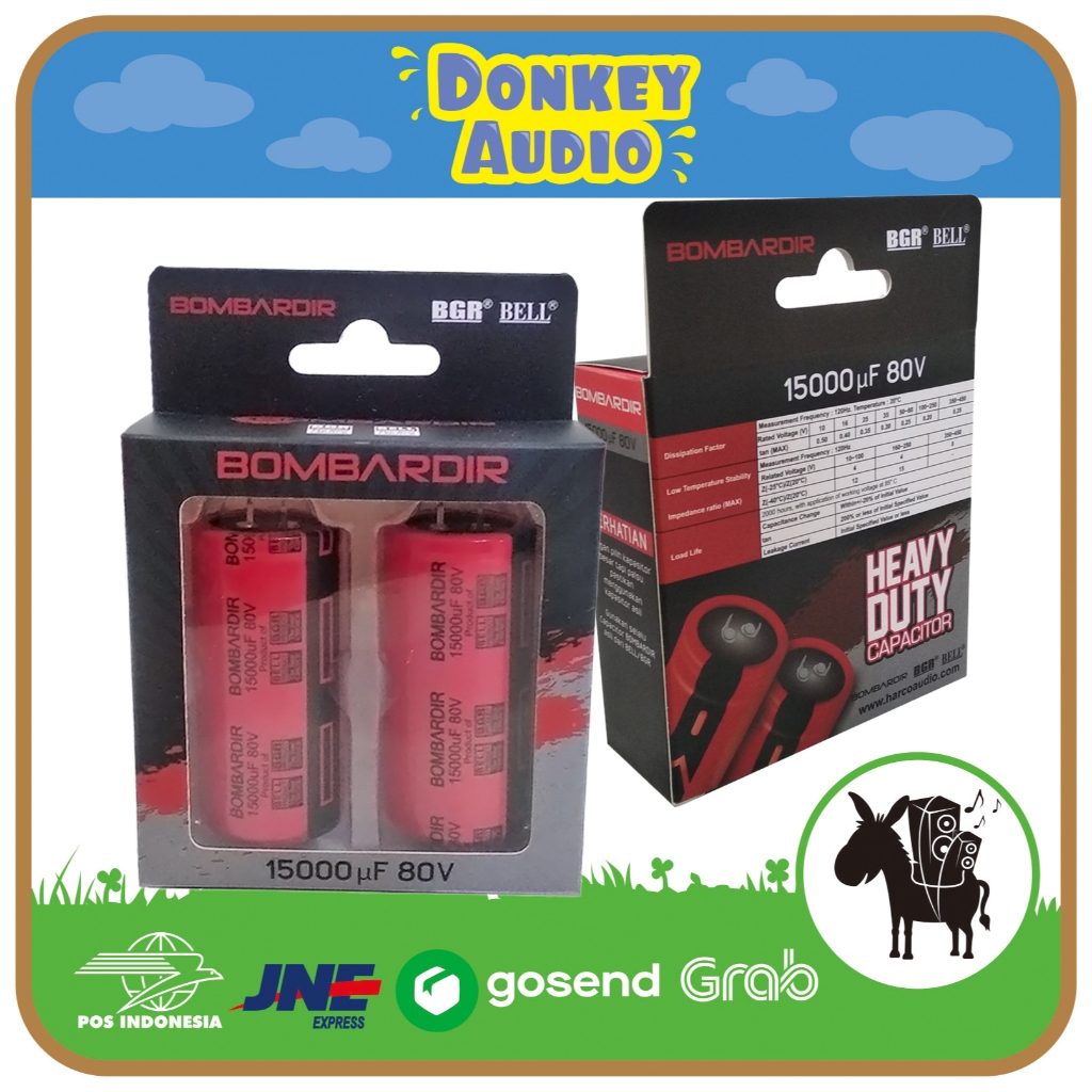 Elco Elko Kapasitor Capacitor Bombardir 15000uF 80V POWER PSU AUDIO (2 PCS)