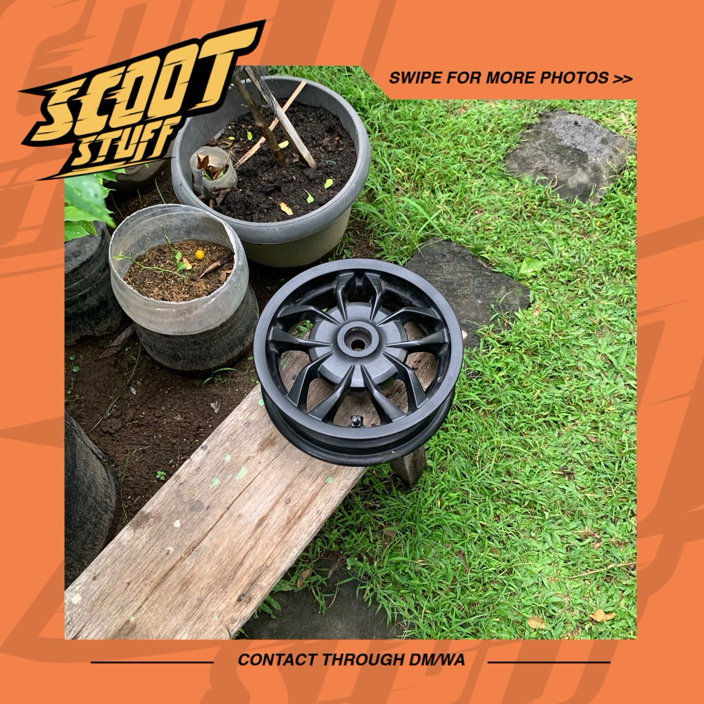 Velg Belakang Vespa S LX Zip Facelift 2V 3V Iget Ring 10 Original Piaggio