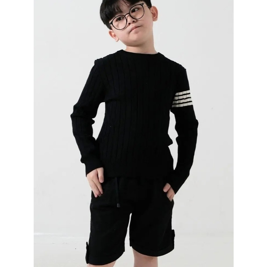 Naralproject | Myles Long Sleeve | Baju Anak Laki Laki | Sweater Rajut Panjang Knit Casual Anak