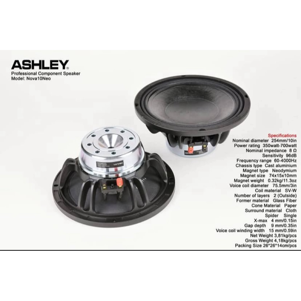SPEAKER ASHLEY NOVA 10'NEO