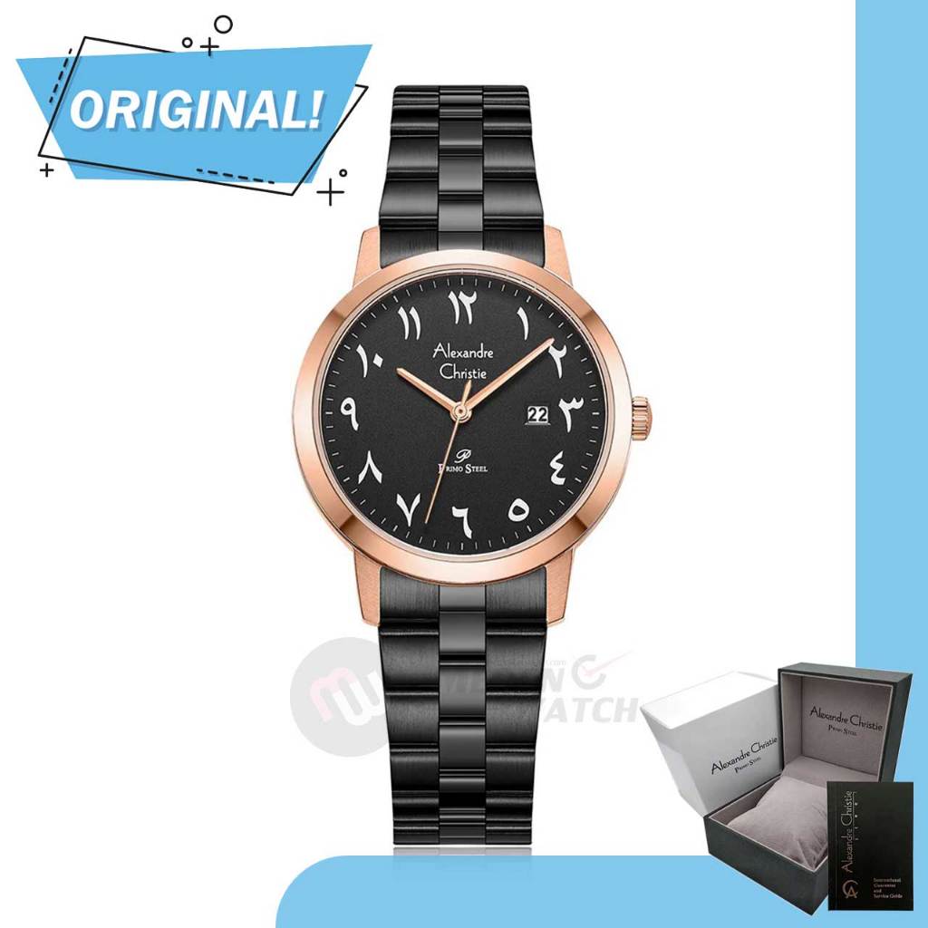 Jam Tangan Wanita Analog Alexandre Christie 1007LD AC1007 AC 1007 LD 1007 LDBBRBASL Original Garansi