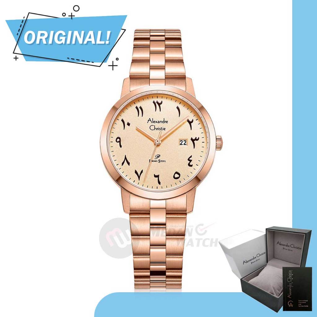 Jam Tangan Wanita Analog Alexandre Christie 1007LD AC1007 AC 1007 LD 1007 LDBRGLNBA Original Garansi