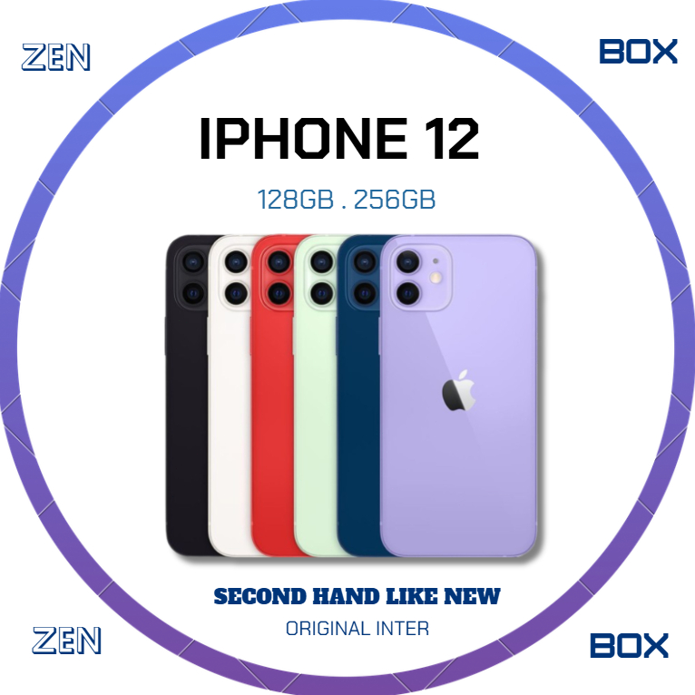 IP 12 Second inter 64GB/128GB Original Bergaransi