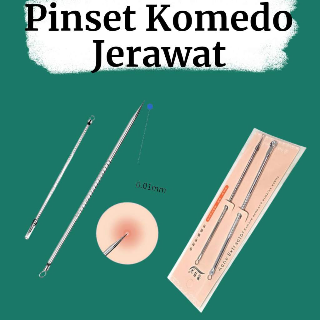 Alat Pencet Komedo Dan Jerawat Pinset Pembersih Komedo Jerawat