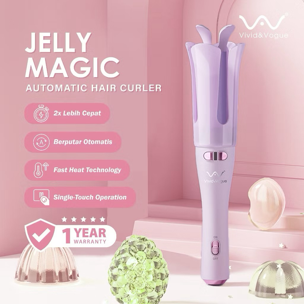 (PRELOVE) Cantokan Curly Otomatis Vivid & Vogue 32MM