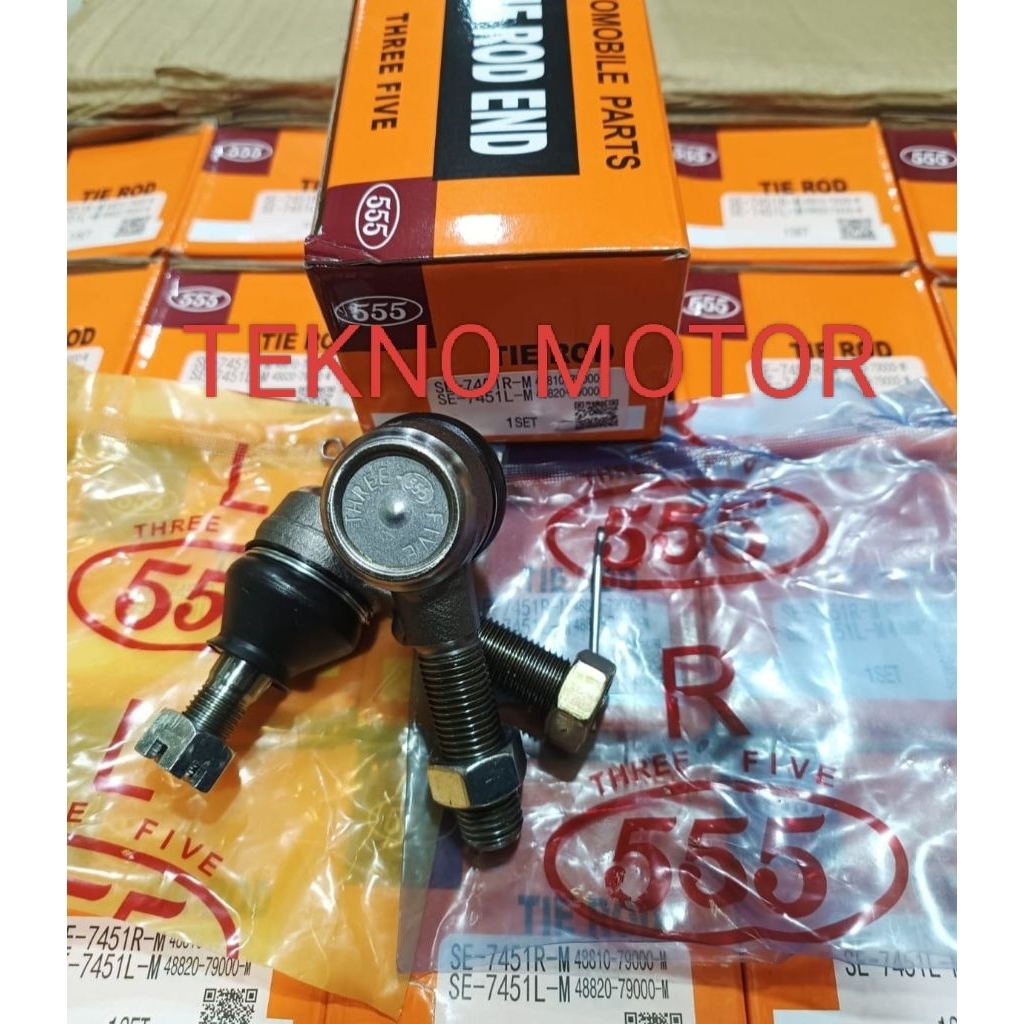 TIE ROD END SUZUKI FUTURA, CARRY,T-120SS 1SET 555 HITAM ORIGINAL