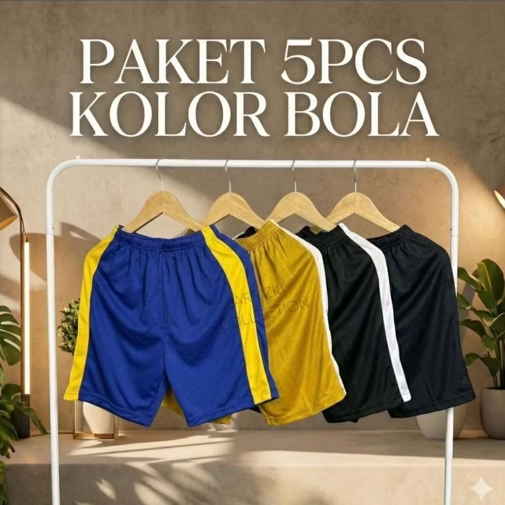 PAKET HEMAT 5 PCS Celana kolor bola dewasa termurah/Celana kolor santai/kolor bola dewasa