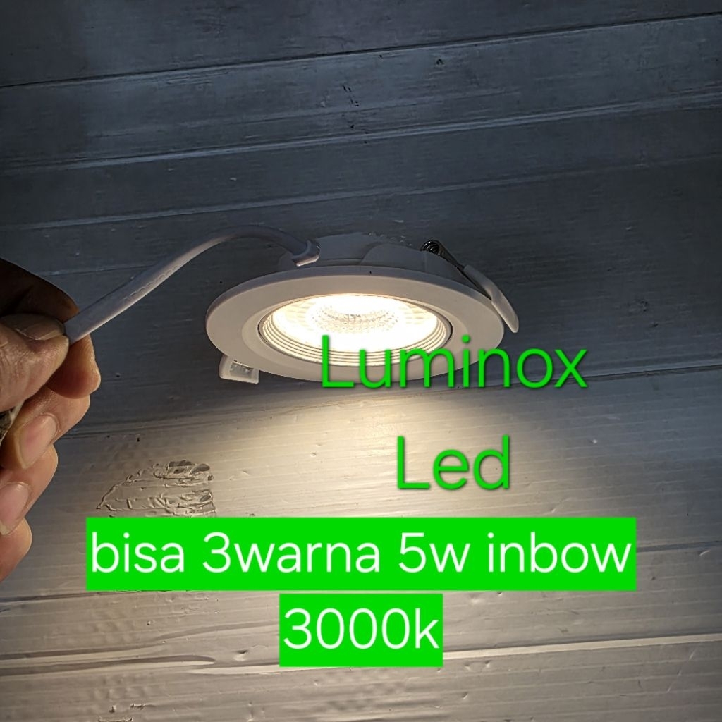 downlight led 3warna 5w 5watt inbow / spot lemari partisi led ceiling 5w 5watt 3000k 4000k 6000k 220