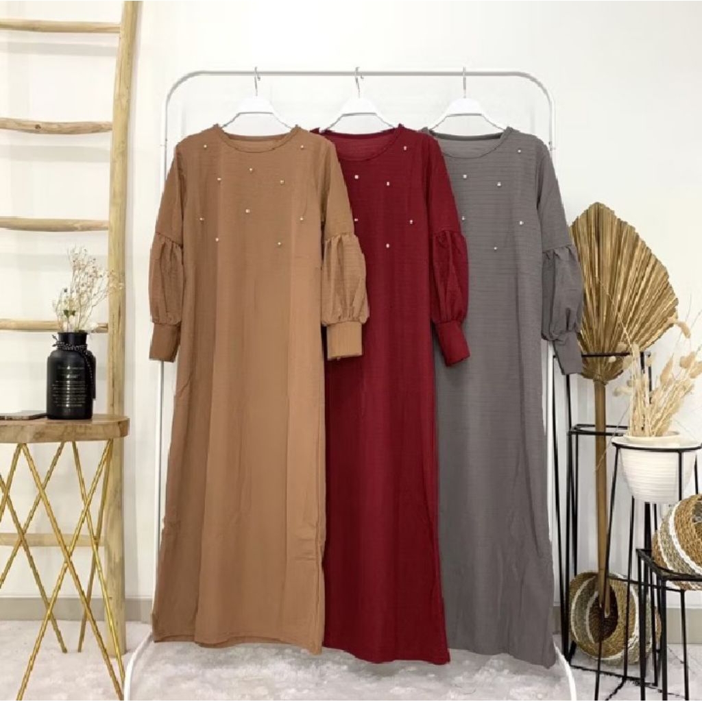 NF gamis mutiara cocobee gamis wafle