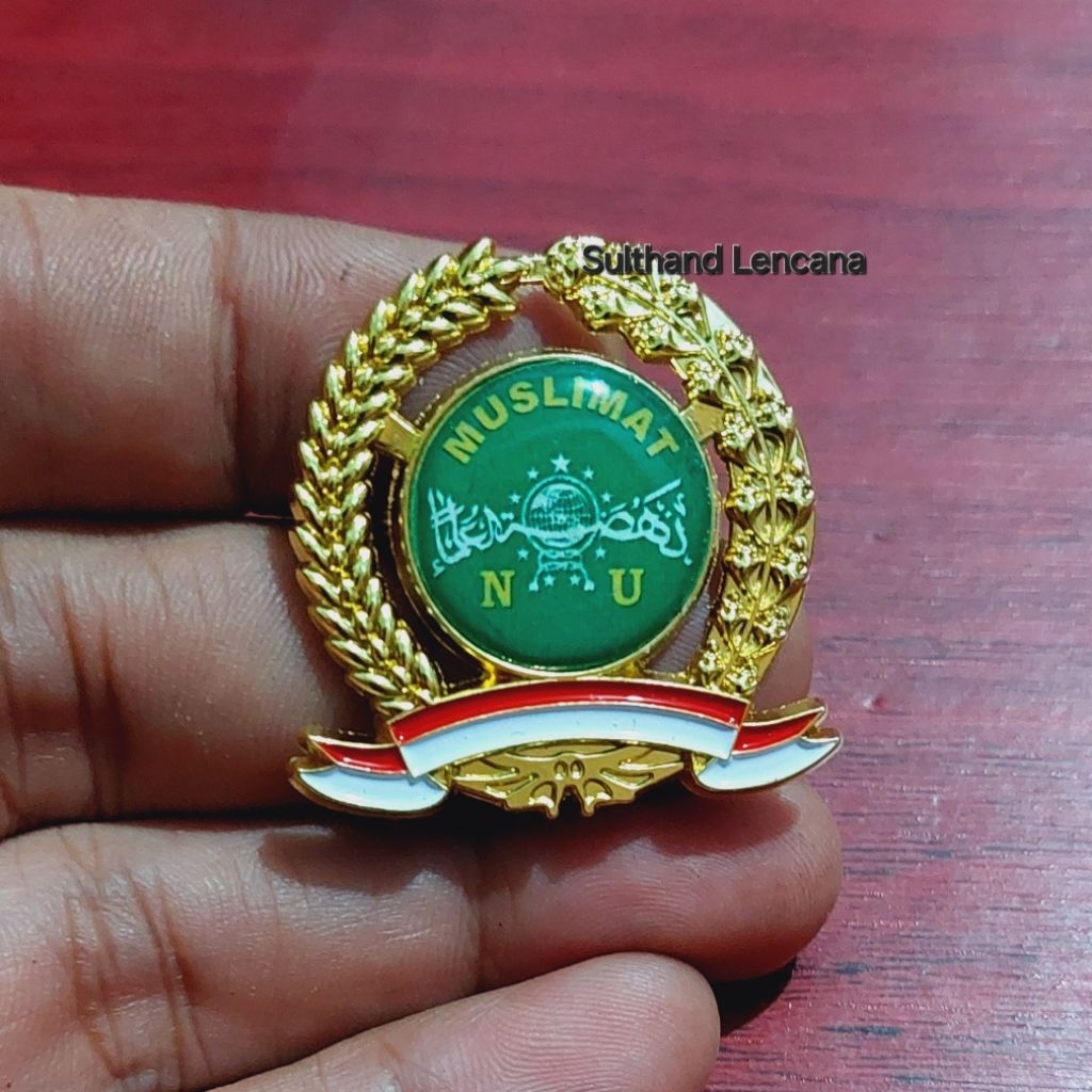 PIN MUSLIMAT NU MODEL PIN PADI KAPAS / BROS MUSLIMAT NU