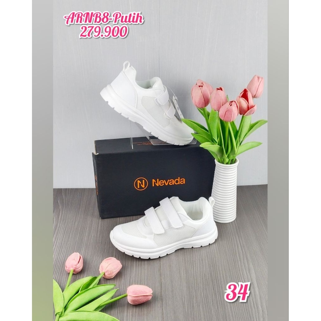 SIZE 34 ‼️ SEPATU SNEAKERS NEVADA PUTIH