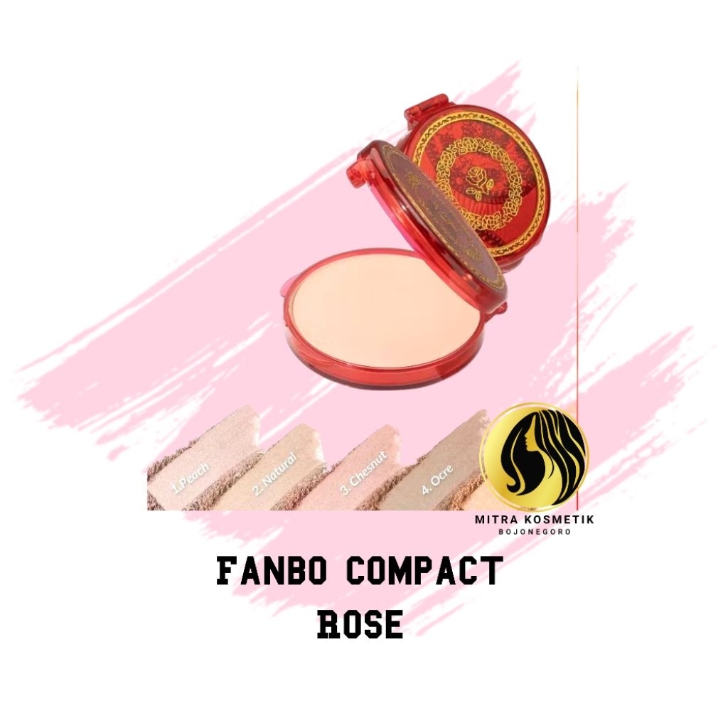 Fanbo Compact Rose/Fanbo Bedak Padat